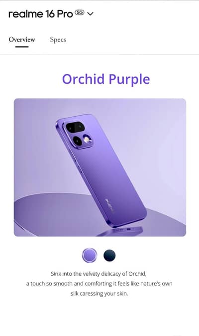 Realme 16 Pro 12GB+14 Ram 500GB Open Box 10/10 New Condition