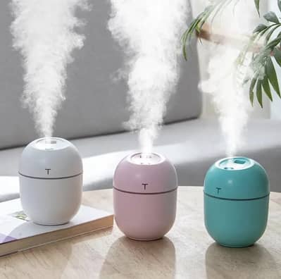 Multicolor Mini Air Humidifier with LED Night Lamp⁠