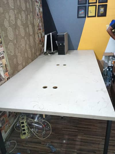 Heavy Duty Office Workstation Table | Computer Desk | Metal Frame
