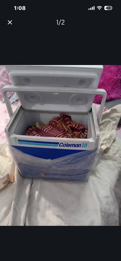 Original Coleman 18 Quart Ice Cooler / Picnic Cooler Box – Imported