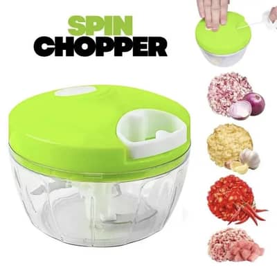 Manual Handy String Vegetable Cutter & Spin Chopper⁠
