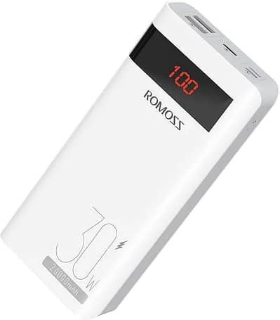 Romoss Sense 6S PRO Portable Charger 30W 20000mAh Usb C Power Bank