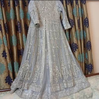 Front Open Double Bridal Maxi