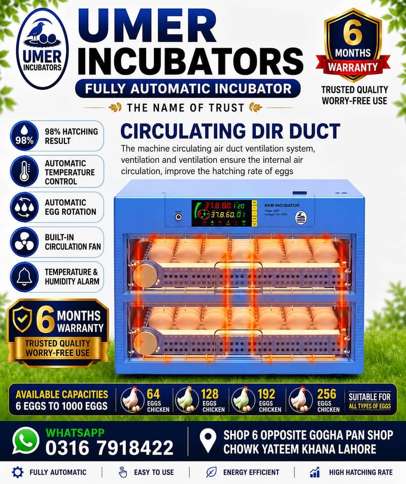 Automatic Egg Incubator | Egg Hatching Machine | Incubator | Brooder 1