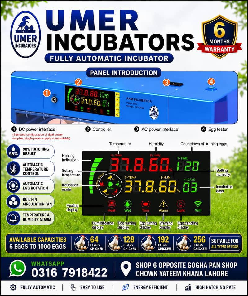 Automatic Egg Incubator | Egg Hatching Machine | Incubator | Brooder 7