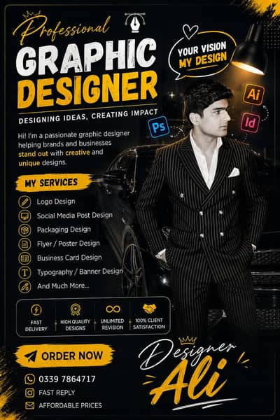 HIGH QUALITY GRAPHIC DESIGNER