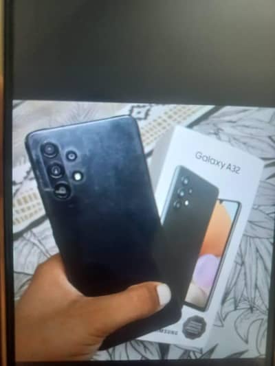 Samsung Mobile A32 6 128gb for sale box b sath