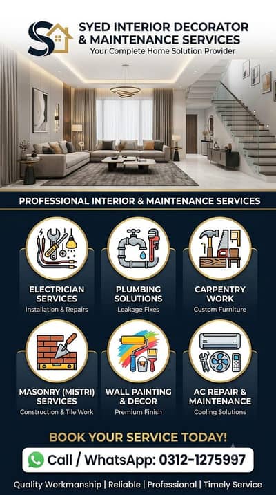 Syed Interior Decorator (All type of home remodeling and repair)