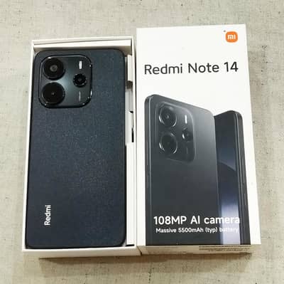 redmi Note 14 16/128 GB official PTA Complete Box