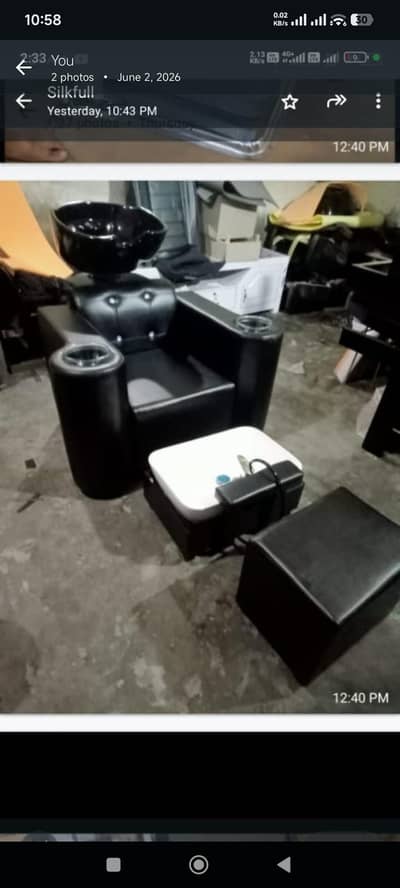 saloon brand new 3 in 1 head washer and Manicure pedicure set