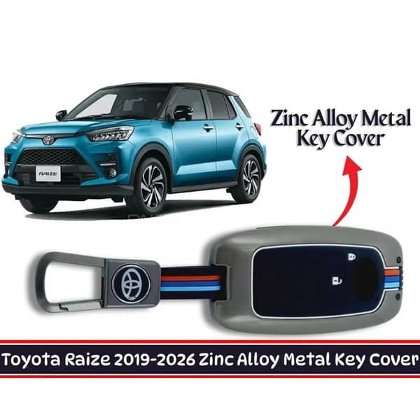 Toyota Raize Metal Remote Key Cover Premium Quality