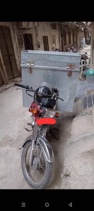 Motorcycle Salesman Iron Box / Delivery Box for Sale