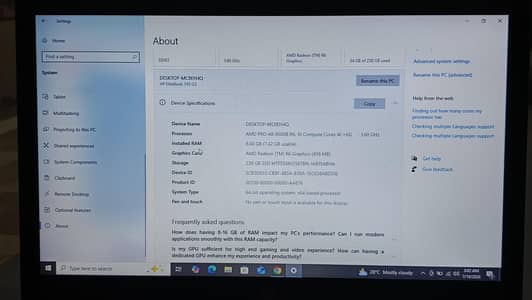HP EliteBook 745 G3 | 8 GB RAM | 240 GB SSD | Fast Performance