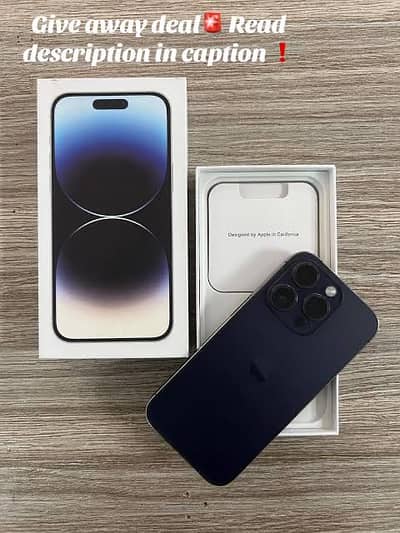 14 Pro Official Pta Approved Physical dual sim 256 Box available