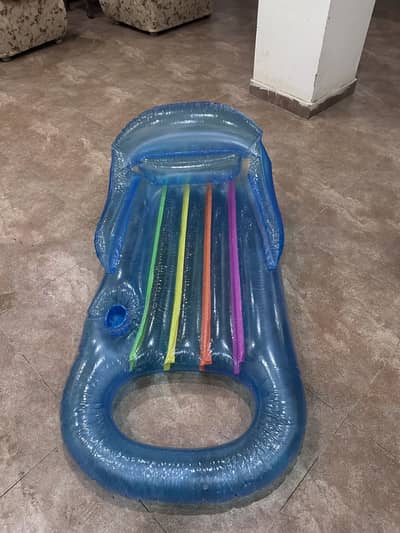 Pool Lounge Float with Cup Holder - Swimming tube