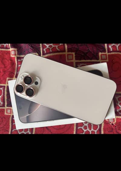 Iphone 16 pro max (NON PTA) Sim non active 256)gb waterproof LLA model
