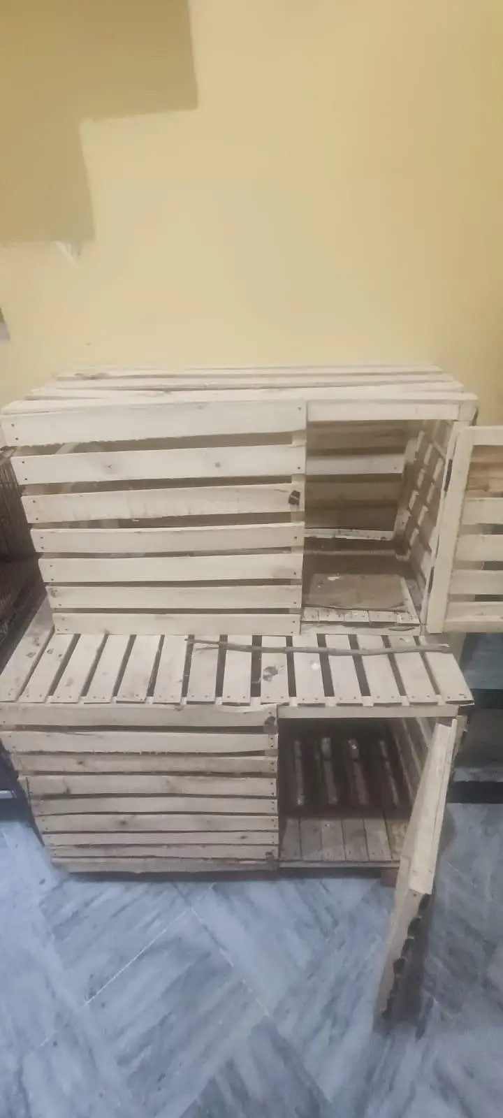 3 hen cages