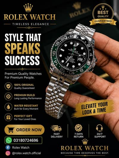 Rolex watch limited edition and waterproof 03180724696 WhatsApp nbr