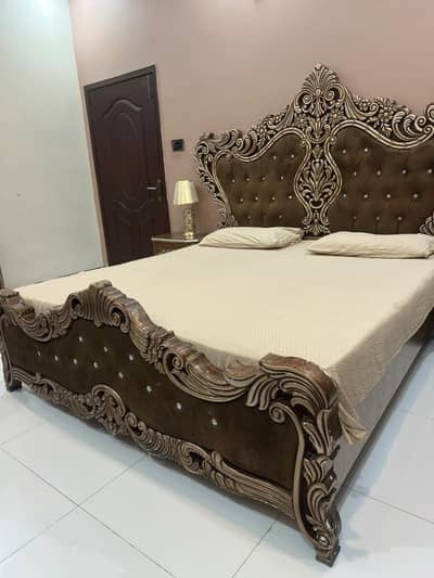 Wooden King size bed