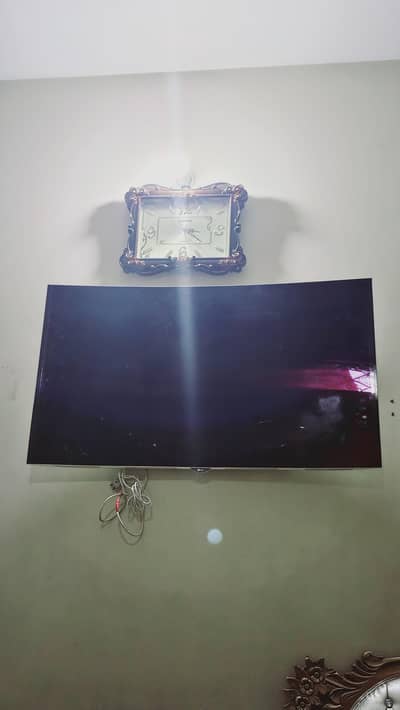 LG OLED Curved LED Tv 55" Model-55EG910T With Broken Screen