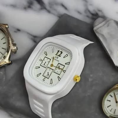Men's Black Plastic Analogue Watch Lightweight Casual Wear