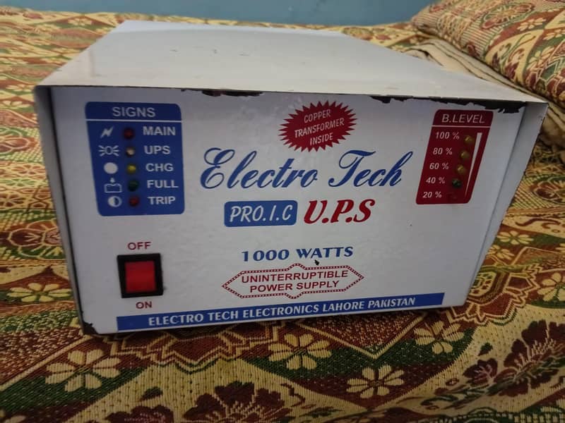 UPS 1000WATTS 12v Single Battery 0