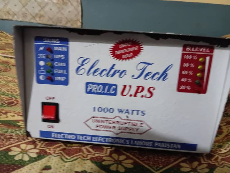UPS 1000WATTS 12v Single Battery 3