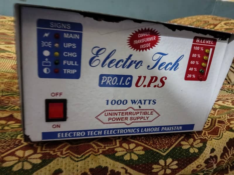 UPS 1000WATTS 12v Single Battery 5