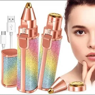 2 in 1 electric rechargeable hair remover trimmer for women.