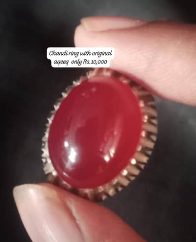 silver Chandi rings with original stones