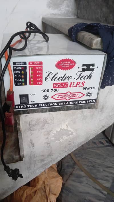 Electro Tech 500/700 Watt UPS For Sale - Working Condition