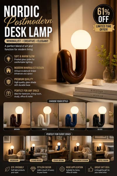 nordic post modern desk lamp minimalist led table light for bedroom