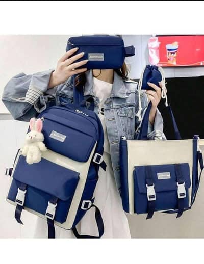  5-in-1 Cute School Backpack Set for girls
