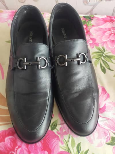 Ndure Service Brand Used Pure Leather Shoes New Condition 45 Size