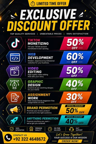 TIKTOK MONETIZING ON 50% DISCOUNT. AND EACH OF EVERY THING.