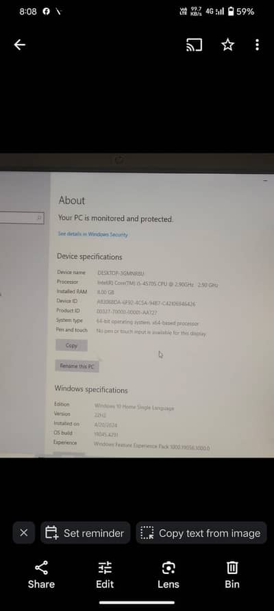 Dell Core i5 5th gernation 512gb ram