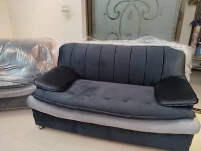 Brand New 6-Seater Velvet Sofa Set (3+2+1) – Modern & Luxurious