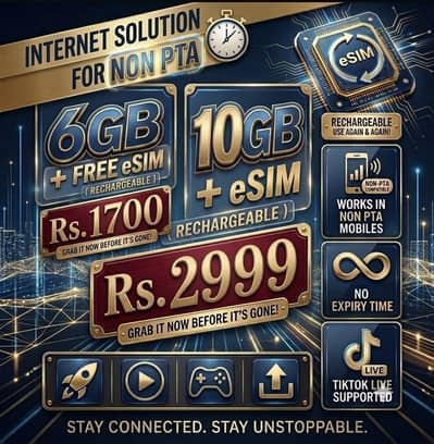 Esim available in cheap price 03283121083