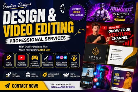 Professional Design & Video Editing Services Available