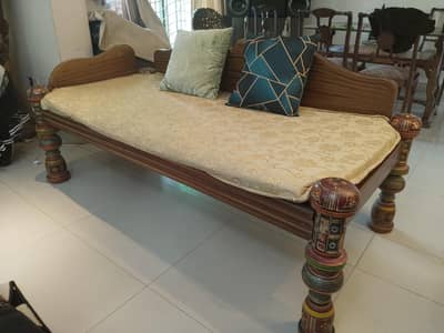 Traditional Deewaan and 2 Charpai set