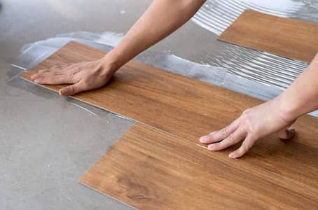 Pvc vinyl Floor. SPC EURO & WOODEN floor. Media wall tv unit. Grass