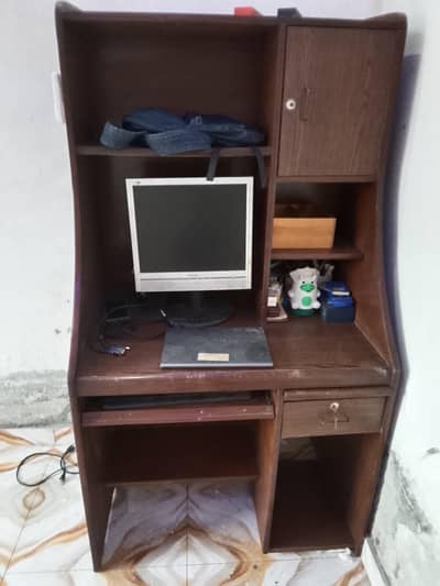 Study Table with Book Rack
