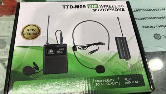 Microphone TTD-M09 UHF Wireless Collar & Headset System