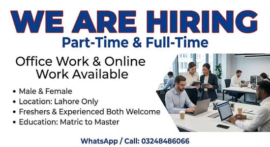 online work available for men and women