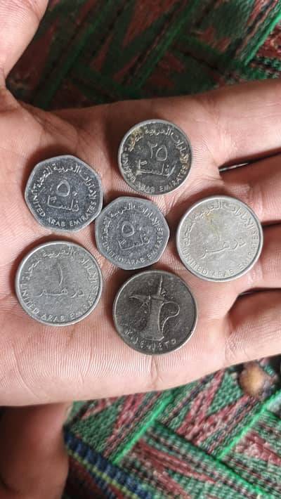 Uae 10 Dirahm Coins  Bilkul New Fresh