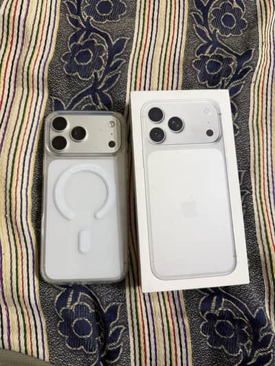 iPhone 17 Pro Max 512 GB PTA Approved 99 Health silver With Box Only