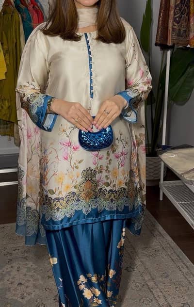 Premium Unstitched Silk Suit | Luxury Collection 