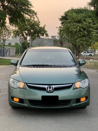 Honda Civic Prosmetic 2007 olive green  auto & hard top in grw