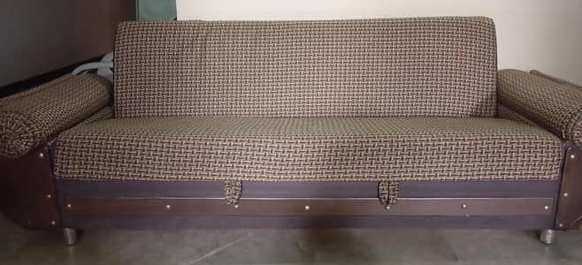Sofa cum bed and box space urgent sale