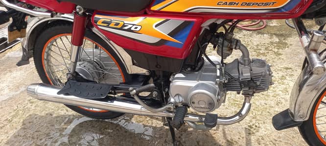 urgently sale Honda CD 70 Like new bike 100% original condition